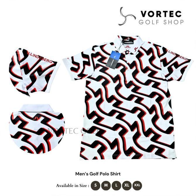 JL Golf Polo Shirt -Kaos Olahraga Golf Tennis Lari Paddle Ready