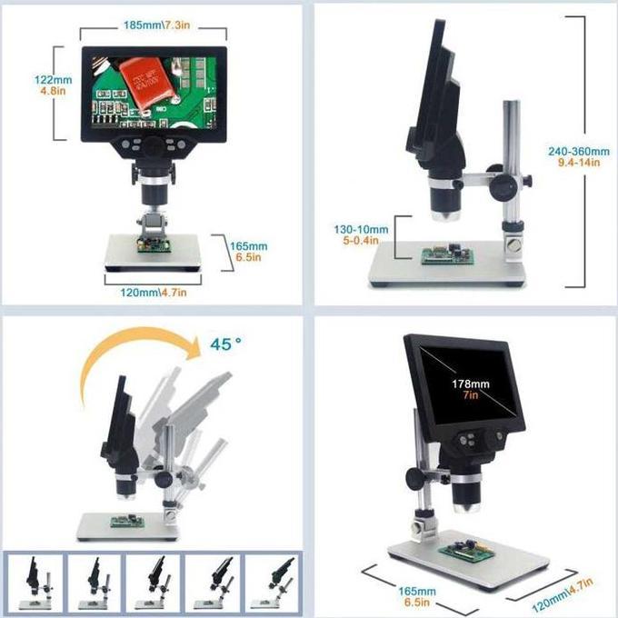 Medivix- Mikroskop Digital Mikroskop Industri Layar Lcd / Manual Tanpa Delay Mikroskop Elektron Mikr