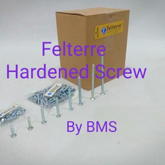 6 x1/2 inch MoonLion FELTERRE Taping screw skrup sekrup kayu aluminium