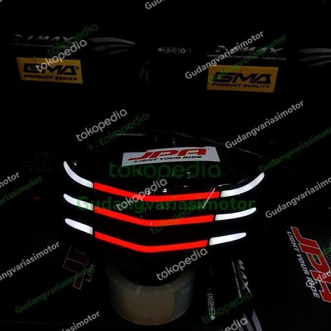stoplamp nmax jpa ori garis new black edition sipit senja putih