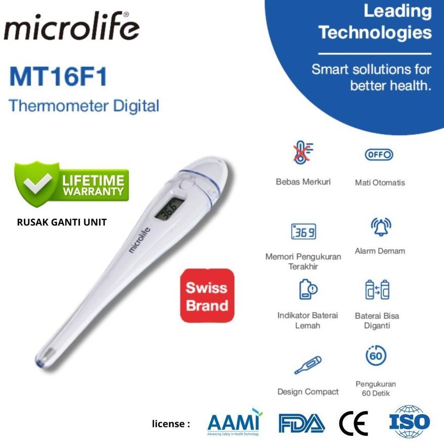 Microlife MT16F1 Termometer Digital Alat Pengukur Suhu Badan / Termometer Ketiak