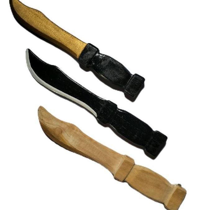 Belati Kayu Jati Alat Untuk Peraga Latihan Silat Beladiri/Belati Kayu Silat PSHT/Belati IPSI Boxing