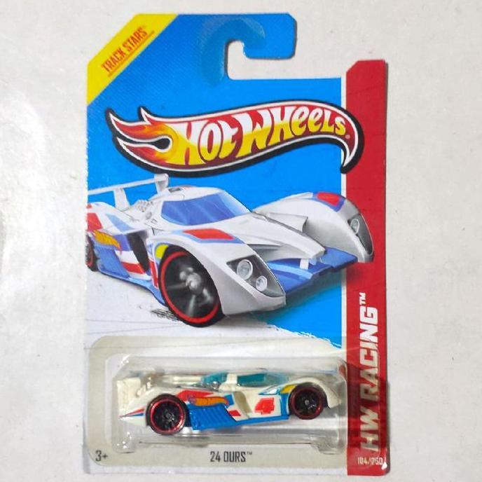 Hotwheels Hot Wheels 24 Ours putih 2013 HW Racing base besi
