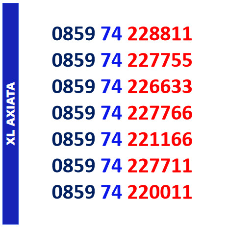 Nomor Cantik XL Axiata Double Triple