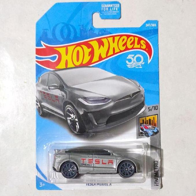 Hotwheels Hot Wheels Tesla Model X Grey silver 2018 HW Metro