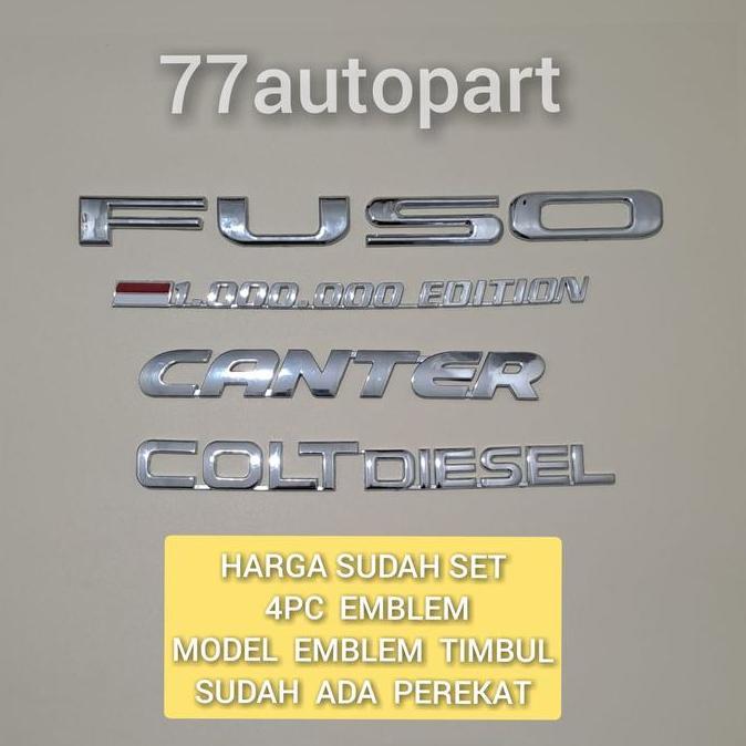 Emblem Fuso Colt Diesel Canter 1 Juta Edition Harga Sudah 4Pc Emblem Murah