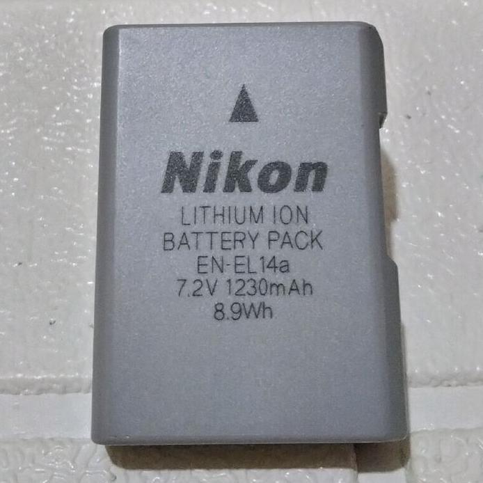 Battery Nikon En El14A / Baterai Original Nikon En-El14A For Camera Nikon D3100, D3200, D3300, D3400