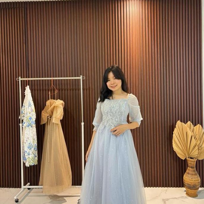 Allure Golden Lace Longdress Gaun Panjang Gaun Malam Formal Pesta Gold/ Silver YS