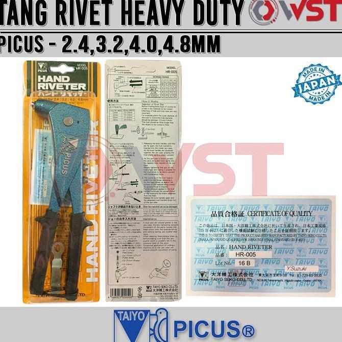 Promo Tang Rivet PICUS HR-005 HEAVY DUTY / Tang Ripet HR 005 / Hand Riveter Diskon