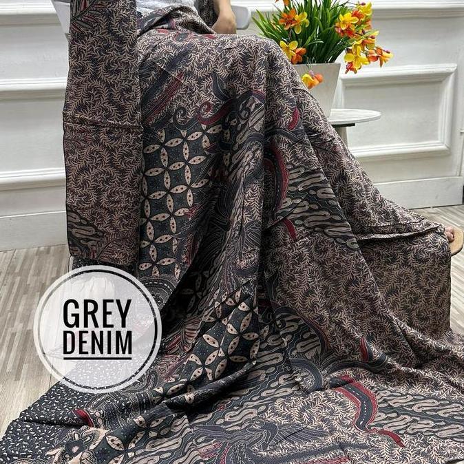 Sutra Paris Batik liris sayap +Selendang Paris oncer Premium