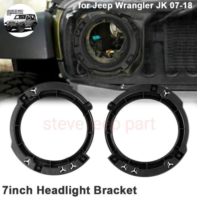 braket dudukan lampu utama depan jeep wrangler JK