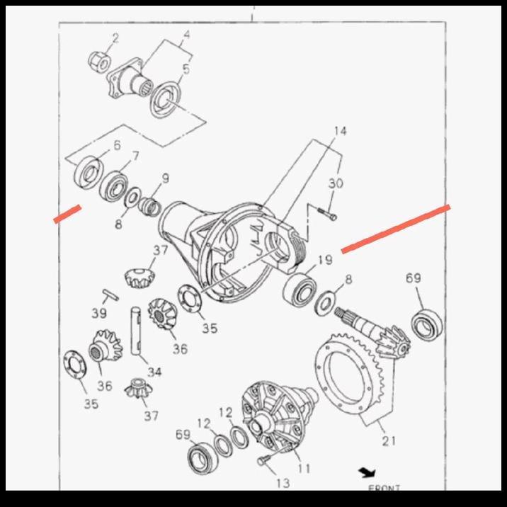 TERBARU BEARING GARDAN LAHER GARDAN DEPAN ISUZU DMAX NSK