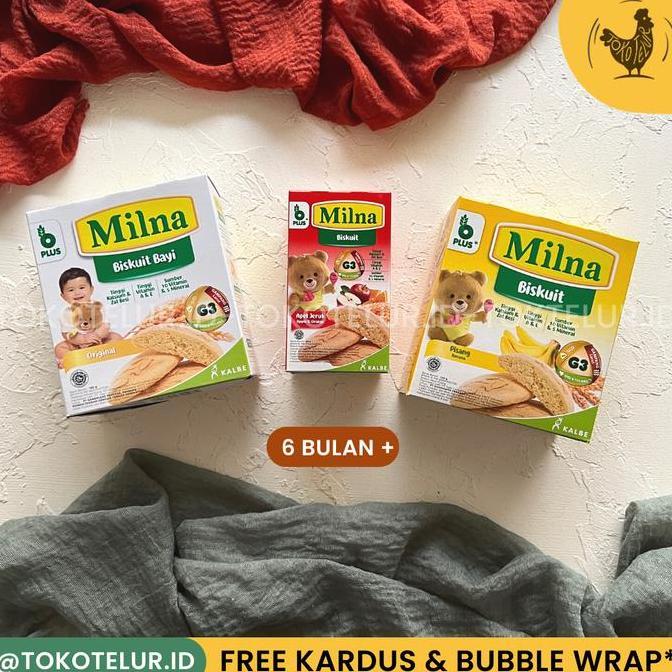 Milxia- Milna - Biskuit Bayi 6+ | Cemilan Snack Biskuit Anak Bayi Mpasi Sehat