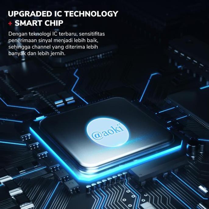 Whynot- Aoki Antena 2 Tv Digital Luar Dalam Indoor Outdoor At3000 Kabel