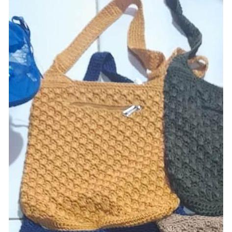 (:(:(:(] Tas selempang rajut benang bali