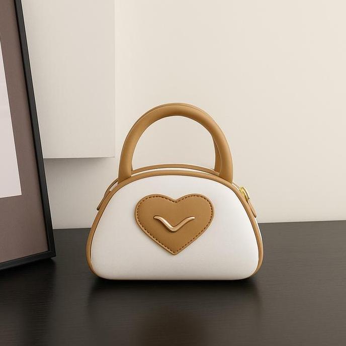 MINIATUR Tas Mini Selempang Wanita Simpel Terbaru Pink kombi Slingbag Wanita Handbag desain love key