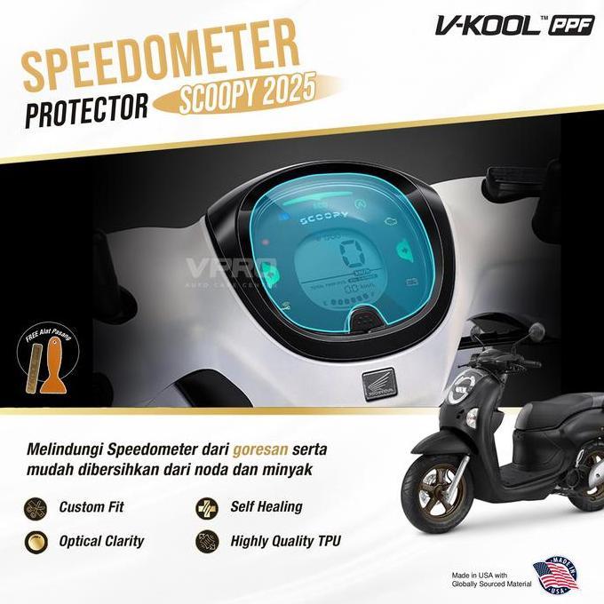 VKOOL PPF Speedometer Motor Honda Scoopy 2025 NEW / Anti Gores Motor ASLI