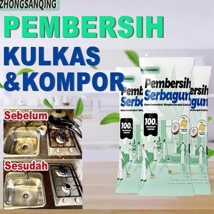 ZHONGSANQING PEMBERSIH SERBAGUN MULTIFUNGSI BERSIH SEGETIKA PEMBERSIH KERAK KERAMIK KAMAR MANDI PEMB