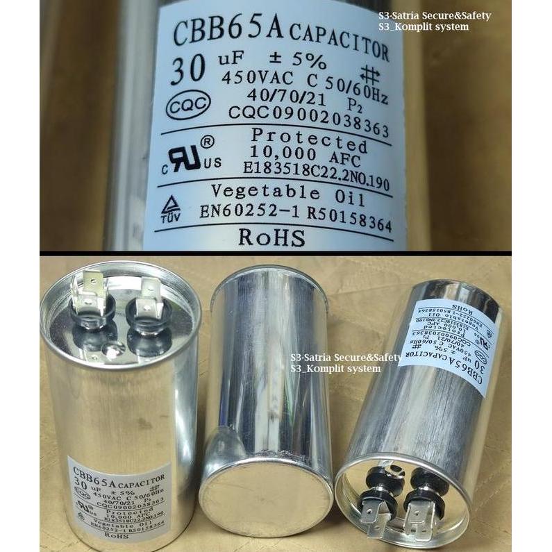KAPASITOR 30UF 450VAC BULAT 30 UF Condensator Capasitor ELCO PROMO