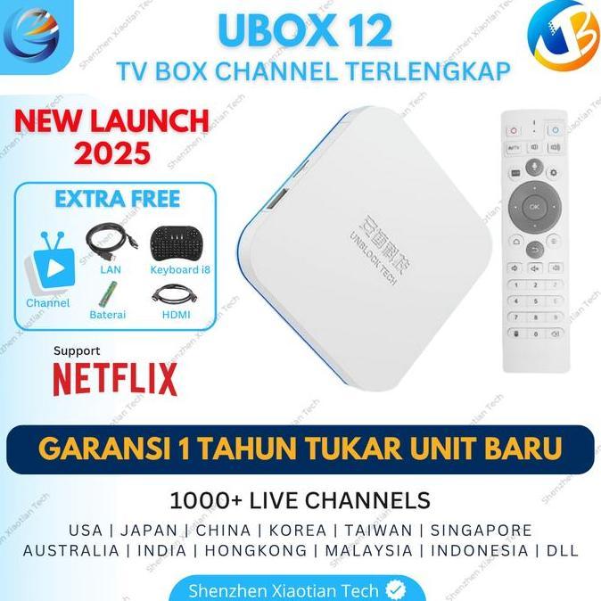 Whynot- Unblock Tech Ubox 12 Pro Max Android 12 | Android Tv Box Ubox 4Gb/64Gb