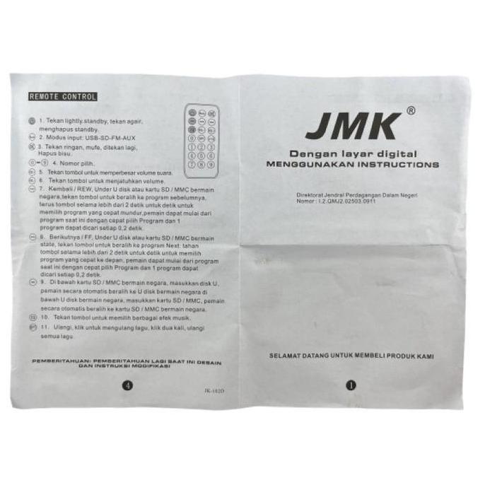 Ampli mobil AMPLIFIER MOBIL  DC 12V JMK  jk102D [terbaik]
