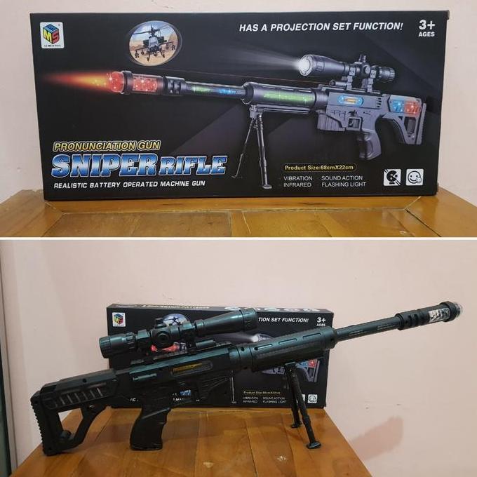 Promo Mainan Tembakan Sniper Laser - Mainan Tembakan Tentara Diskon