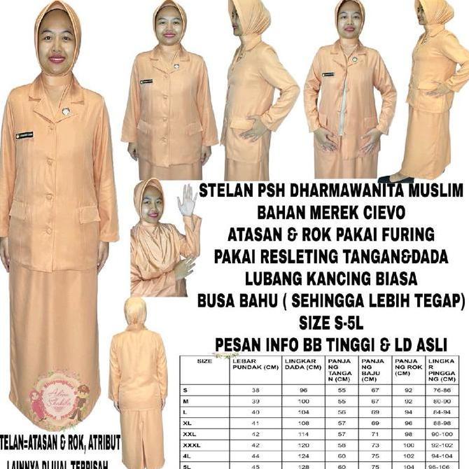ADIVA--,STELAN PSH DHARMA . WANITA MUSLIM BAHAN CIEVO SUDAH JAHIT terlaris