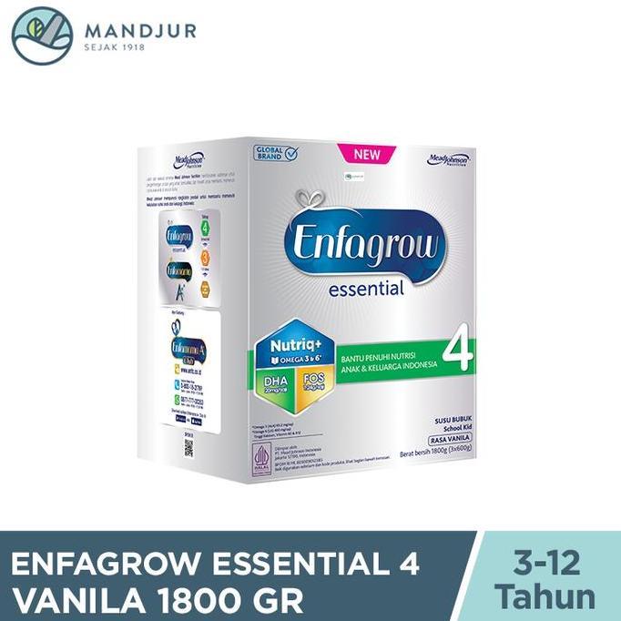 Milxia- Enfagrow Essential 4 Vanila 1800 Gram