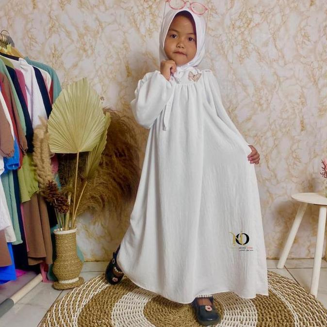 Gamis couple isabel dress kapel anak dan Ibu pakaian muslim kids n mom baju lebaran 2024 model baru 