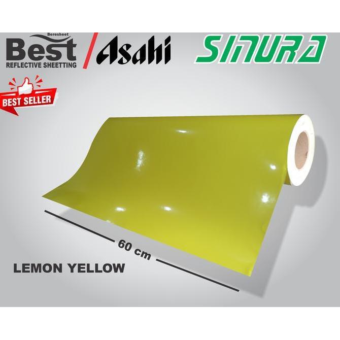 Sticker Reflective // sticker Reflektor ABLAZE/ASAHI (LEMON YELLOW) ASLI