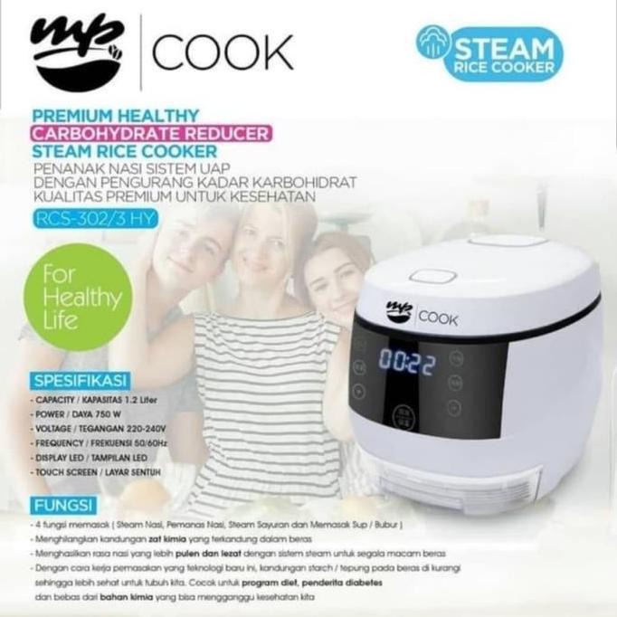 Mandiri Steam Rice Cooker Low Sugar Rcs 302 Mayaka Premium Healthy Mp Cook