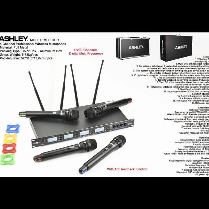 Yoiyoman- Mic Wireless Original Ashley Mcfour Mc Four Mc Four 4 Microphone