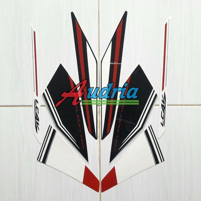 Striping Stiker Motor Yamaha New Vixion Advance 2016 Putih RESTOCK