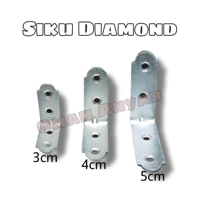 hanya disini] Siku L Besi Siku Rak Siku Mebel Merk Diamond