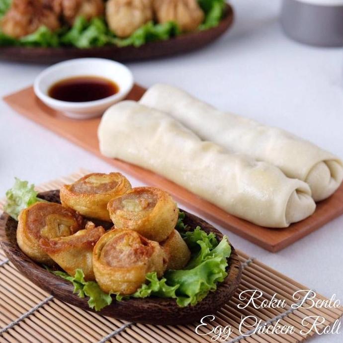 Enaknyoo- Egg Chicken Roll Roku Bento