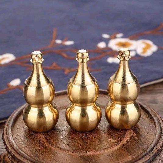 DA39 - Liontin Tabung Labu Size Besar Bahan Dari Logam Kuningan Asli