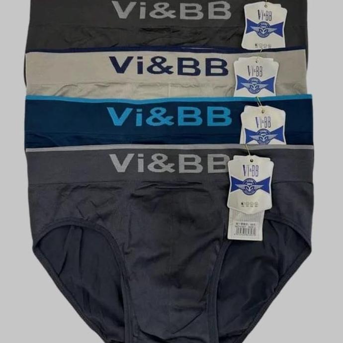 DB243 >> ( Isi 6 / 3 Pcs ) Celana Dala Pria Segitiga VI BB Seamles Rajut / CD Premium Pria Dewasa Ba