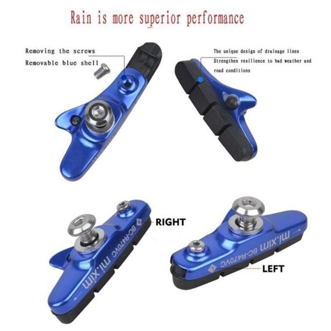 Kampas Rem Sepeda Brake Shoe Pad Mi.Xim Kanvas Rem V Brake MTB Road