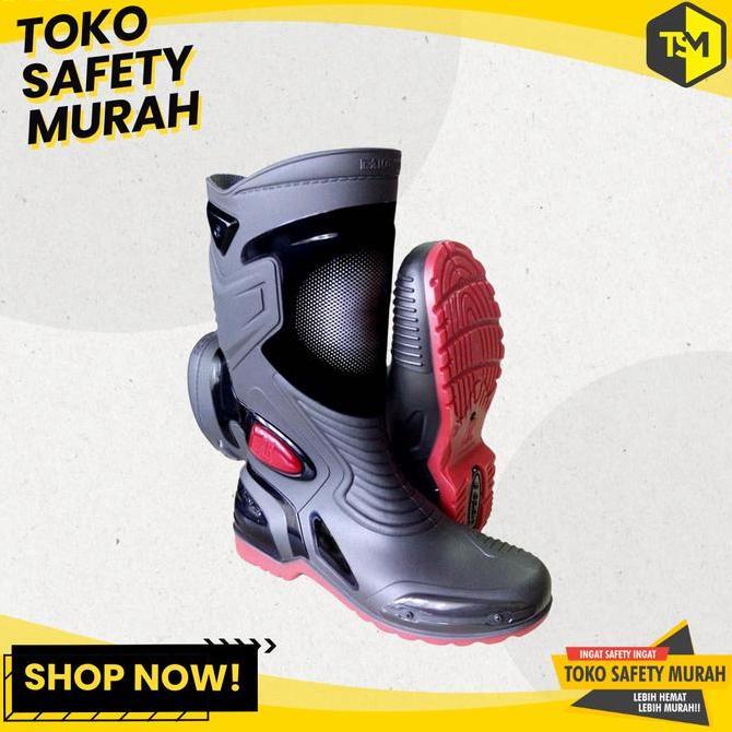 DV213 - Sepatu Boot AP Moto 3 Boots Pria Moto 3 Sepatu Motor Anti Air Hujan Boot ORIGINAL