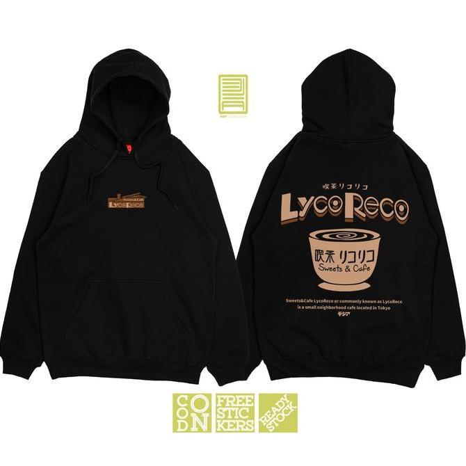 DS62 - Hoodie LYCORECO SWEETS AND CAFE LYCORIS RECOIL Outwear Anime Manga DJA