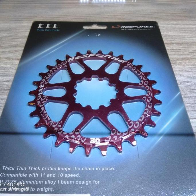 Chainring Response GXP 30T Offset Nol Red