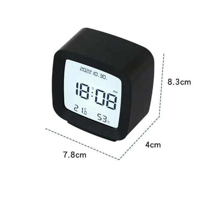JD-2286 Jam Meja Digital Fitur Kalender Suhu Kelembapan Ruang Jam Meja Alarm Snooze Design Mewah dan