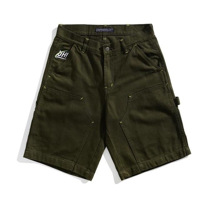 UH! Jorts Short Pants Denim Double Knee - VIGOR OLIVE
