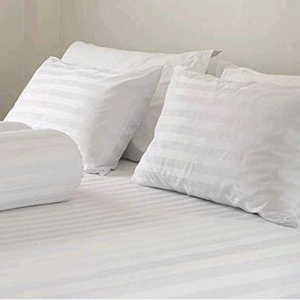 TERMURAH - Sprei hotel fitted full katun dobby tc 300