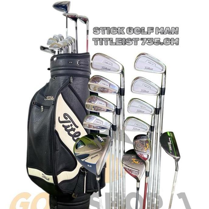 Stick Golf Man Titleis 735MC Shaft Steel Flek Stiff Set Stick Golf Original Fullset Bag NS
