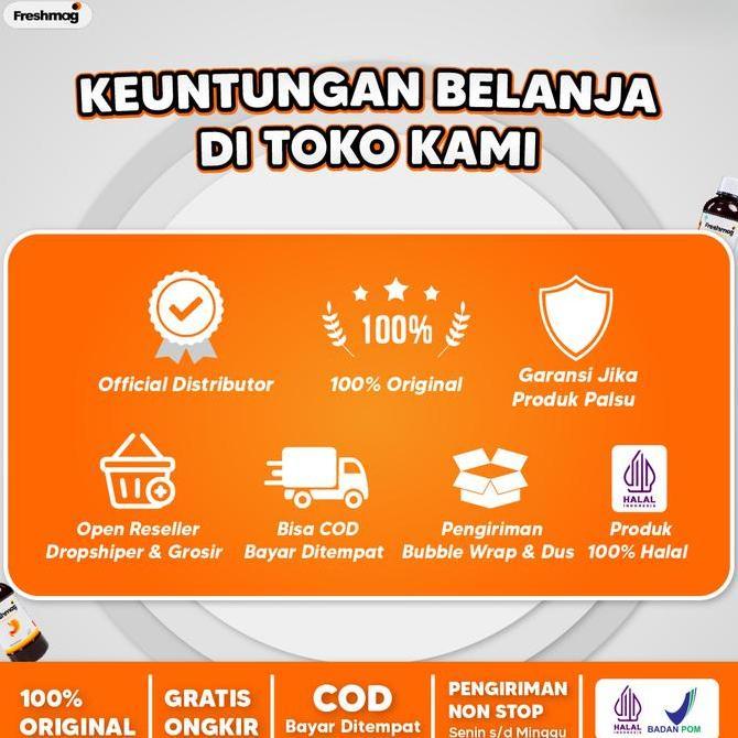 Sehatterusya- Freshmag 3 Botol Madu Lambung Obat Lambung Solusi Tepat Atasi Asam Lambung Original As