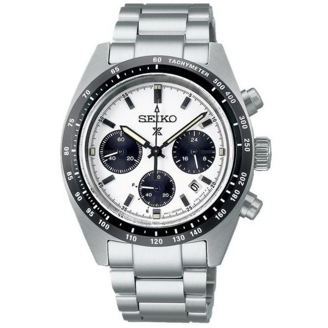 Jam Tangan Pria Seiko Prospex SSC813P1 Solar Chronograph PANDA Stainless Steel SSC813 terlaris