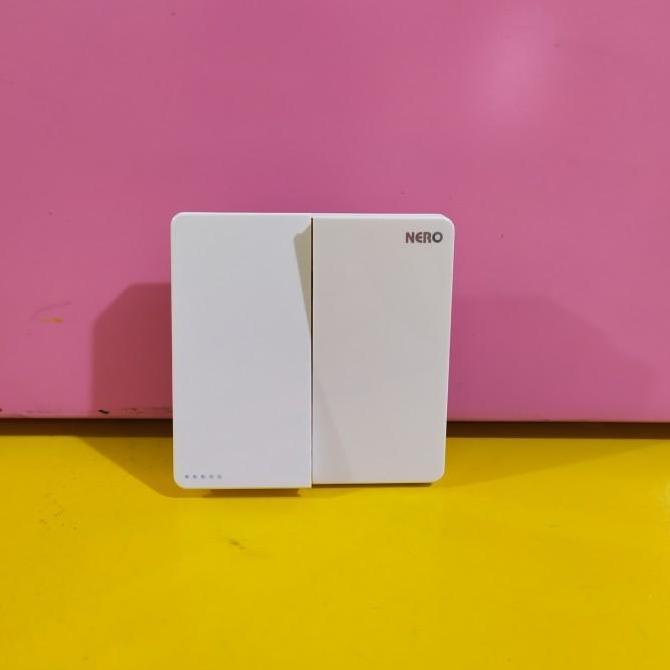 Panelfiks- Saklar 2 Gang Nero Casa X2 White