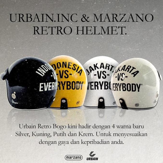 TERLARIS - Marzano Helmet - Helm Retro Marzano X Urbain Colour Series