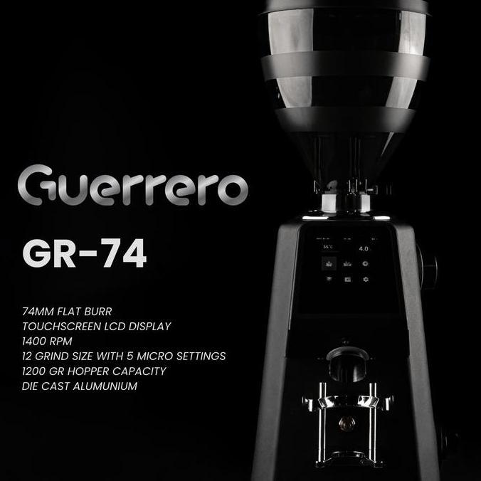 Grinder Kopi Elektrik Komersil Guerrero GR 74 Coffee Grinder Flat Burr 74mm terlaris